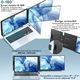 Monitor Extensibil de 15.6 inch Qova®, Afisaj FHD IPS pentru Laptopuri de 13"-17.3", Portabil cu Design Ultra Subtire, 1080p, port USB-C/HDMI, Ecran pentru Laptop, Gaming, Birou, Calatorii, Compatibil Windows/Mac/Linux/Switch/PS5, Plug & Play