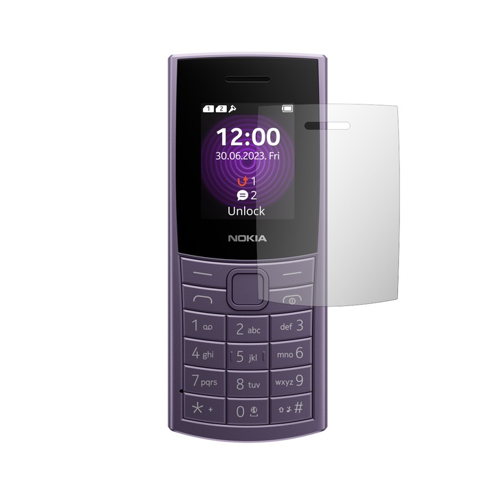 Folie24 протектор за екран, за Nokia 110 4G 2nd Edition, 1X Ultra-Clear с подходящо за калъфа покритие (съвместим с калъфа), залепващ, гъвкав със саморегенерация