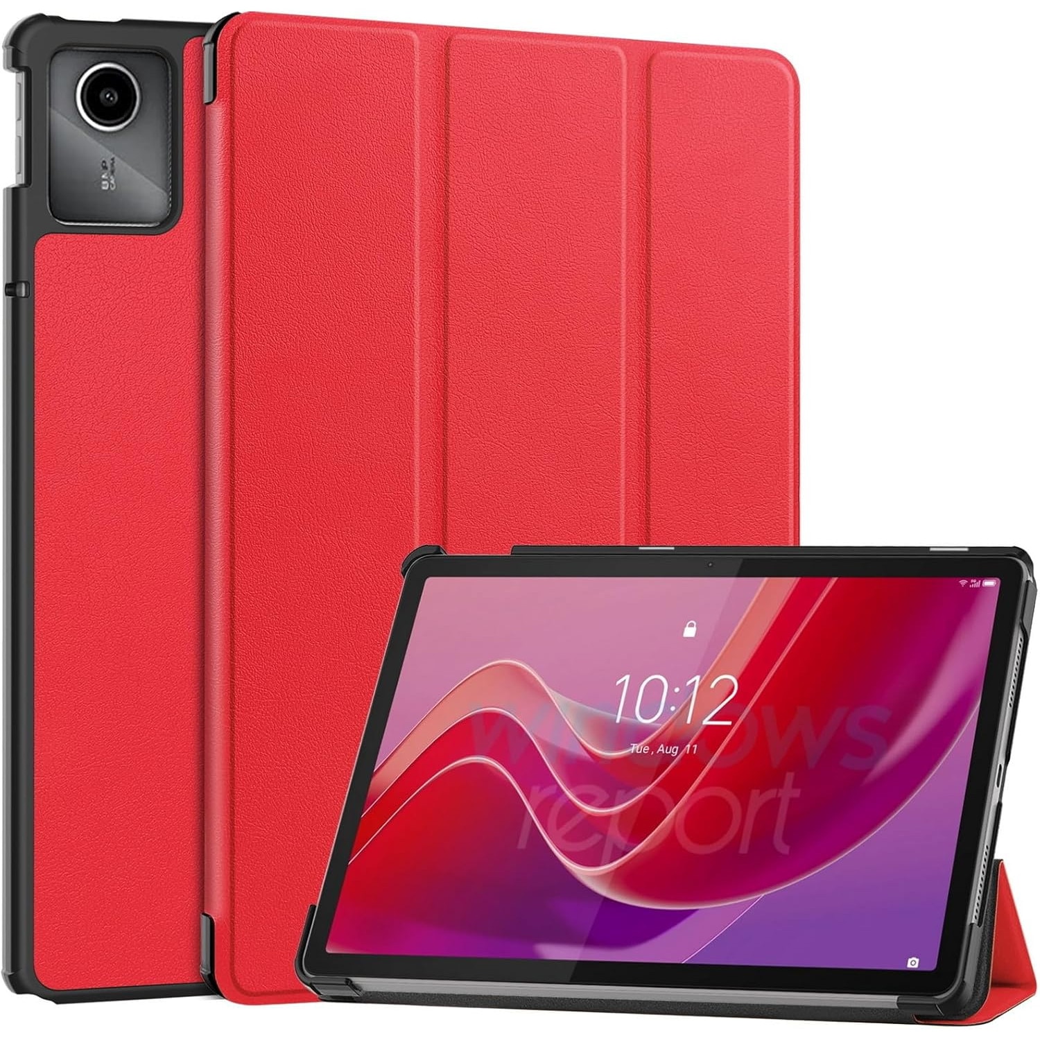 Husa tableta pentru, Lenovo Tab M11, auto functie sleep/wake tip stand, 11inch, rosu