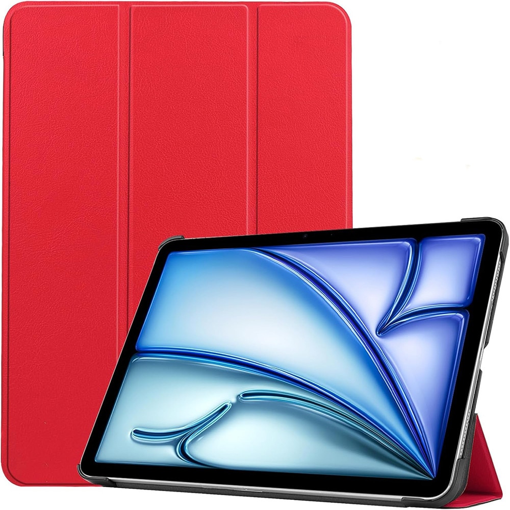 Husa tableta pentru, iPad Air 11" M3/M2 (2025/2024), iPad Air 10.9" 5th/4th (2022/2020), auto functie sleep/wake tip stand, rosu
