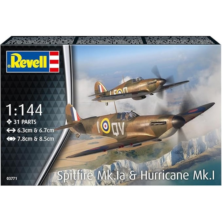 Előregyártott modell, Revell, Spitfire és Hawker Hurricane repülőgépek
