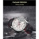 Мъжки часовник Pagani Design Black Pearl, Механичен, Неръждаема стомана, Сребрист / Черен