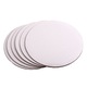 Covoras rotund pentru tort 3,5 mm, alb, 25 cm, 10 bucati