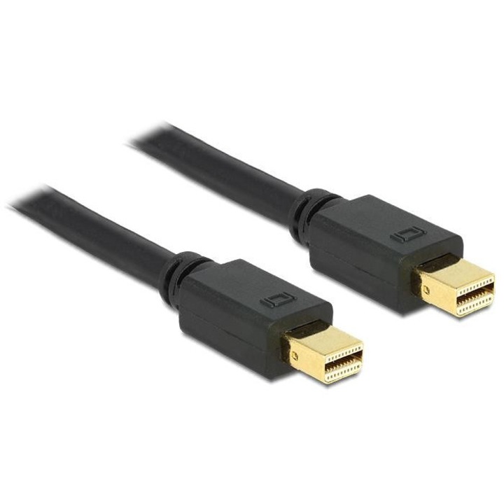 Delock Cable mini Displayport male - male 1m, black