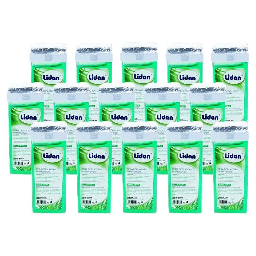Ceara epilatoare cartus Lidan Profesionala - set 15 buc Aloe Vera