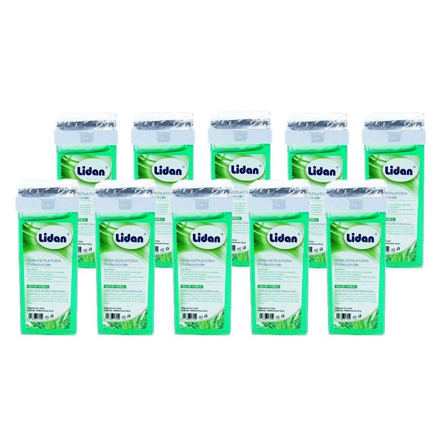 Ceara epilatoare cartus Lidan Profesionala - set 10 buc Aloe Vera