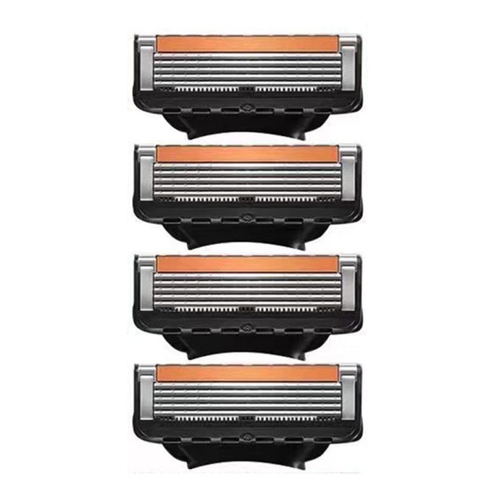 Set 4 Rezerve cu 5 Lame, Pentru Un Barbierit Profesionist