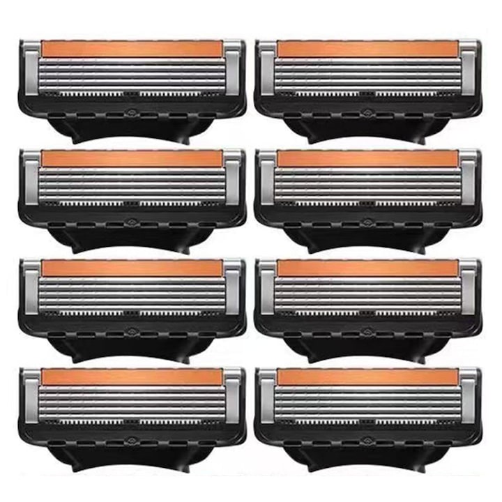 Комплект от 8 пълнителя с 5 ножчета, за професионално бръснене