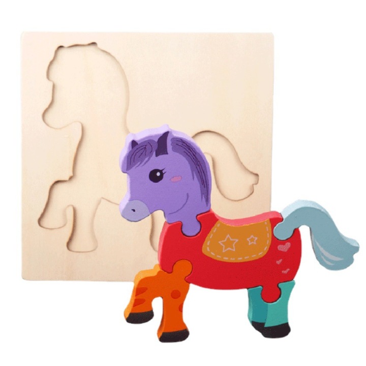 5 darabos 3D-s kirakó, lómodell