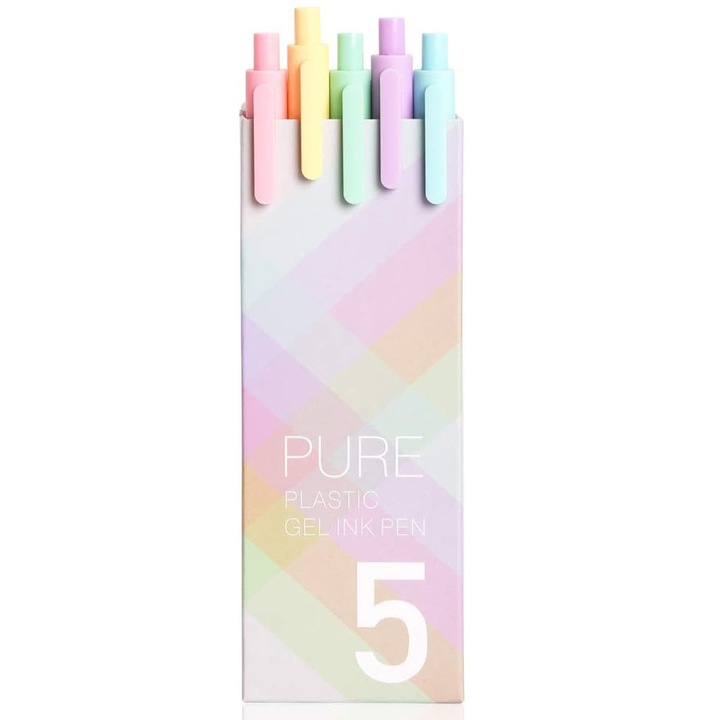 Set pixuri cu bila, TREXORA, design Click, multicolor, 0.5 mm