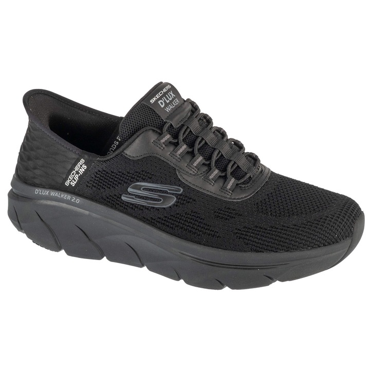 Pantofi sport, Skechers Slip-ins: D'Lux Walker 2.0 - Rezinate 232446-BBK, Negru, 42.5 EU