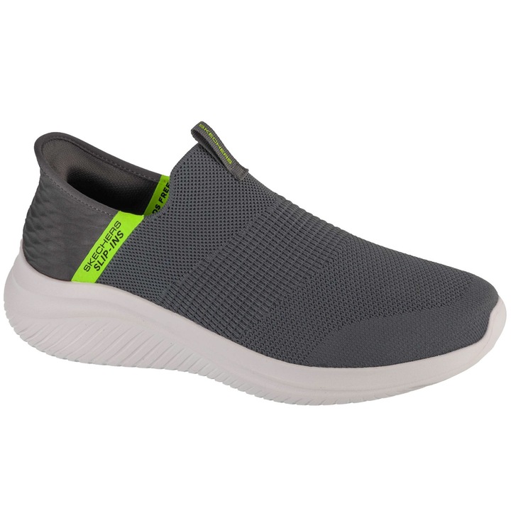 Skechers, Pantofi slip-ins, plasa, Ultra Flex, Gri