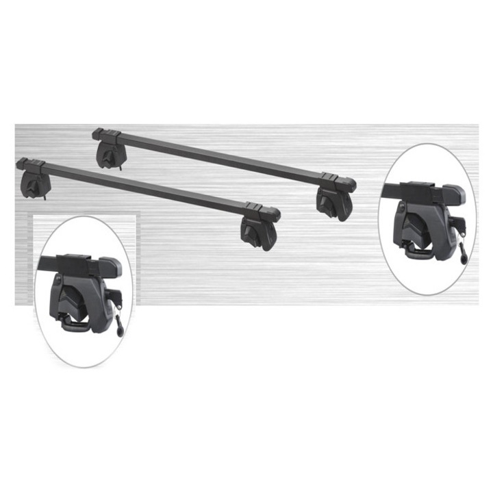 Set bare portbagaj transversale cu cheie lungime 120cm compatibile Dacia Logan MCV II 2013-2020