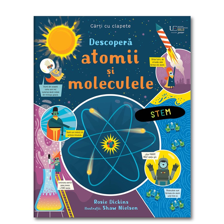 Descopera atomii si moleculele, Carte cu clapete, Usborne Books