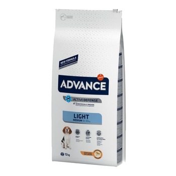 Hrana uscata pentru caini Advance Medium Adult Light, 12 Kg Hrana uscata pentru caini Advance Medium Adult Light, 12 Kg