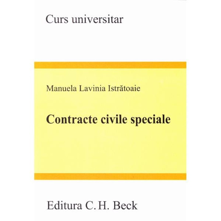 Contracte civile speciale - Manuela Lavinia Istratoaie