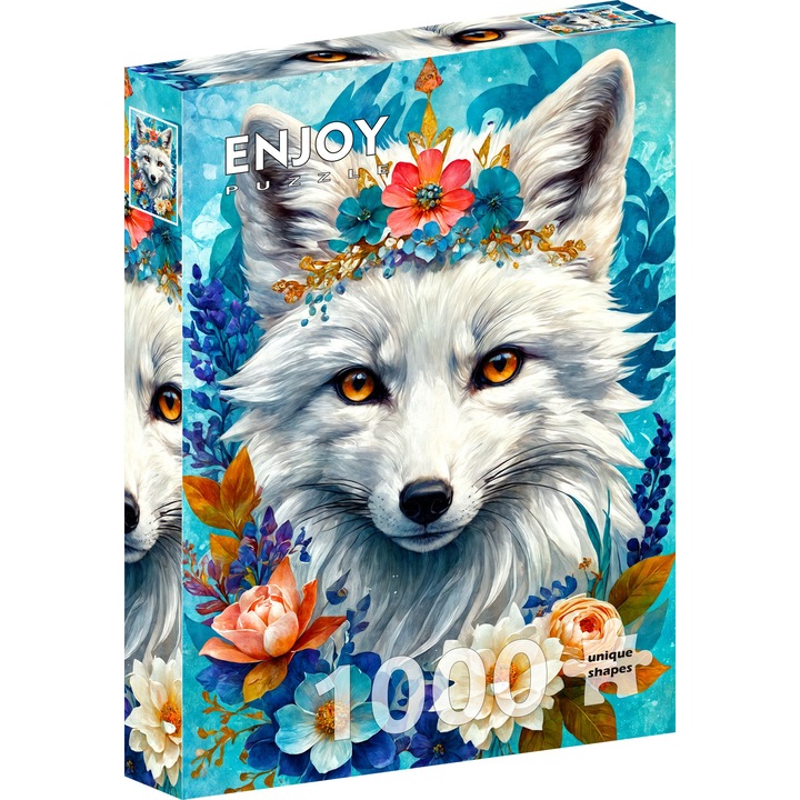 Пъзел 1000 части ENJOY - Blooming Snow Fox (Enjoy-2263)