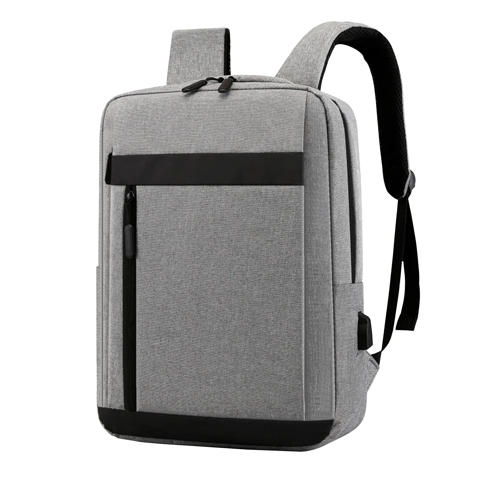 Rucsac business cu port USB, gri, 40x30x11cm