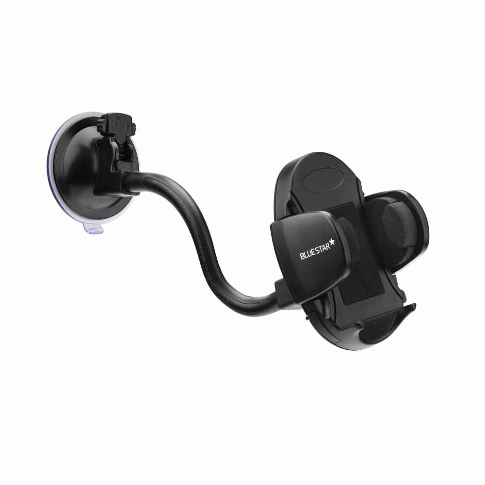 Suport Auto Universal BlueStar Oval, Brat 17cm, Negru