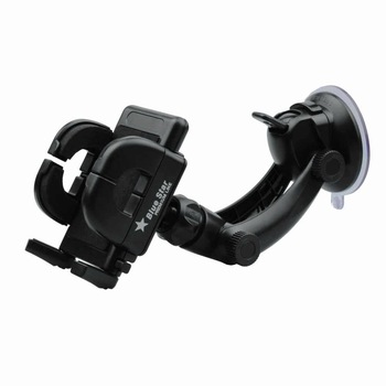 Suport Auto Universal BlueStar Regular III, Brat 15cm, Negru Suport Auto Universal BlueStar Regular III, Brat 15cm, Negru