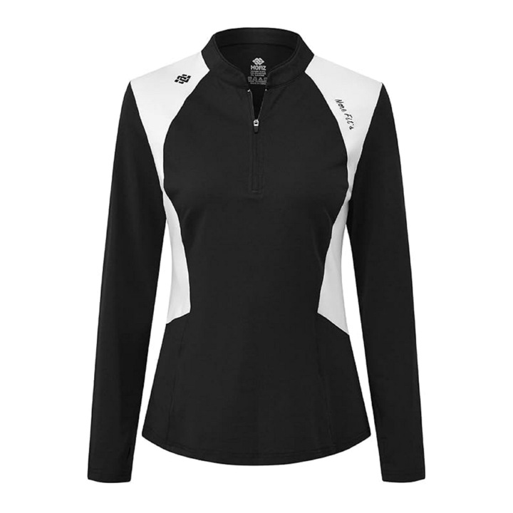 Tricou sport cu maneca lunga dama, respirabil, MoFiz, negru