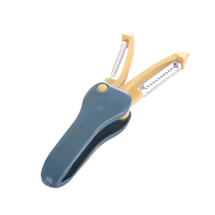 Curatator legume si fructe YANYXR, cutit si razatoare 5cm, albastru inchis
