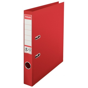 Biblioraft A4, plastifiat PP/PP, 50 mm, ESSELTE No. 1 - visiniu Biblioraft A4, plastifiat PP/PP, 50 mm, ESSELTE No. 1 - visiniu