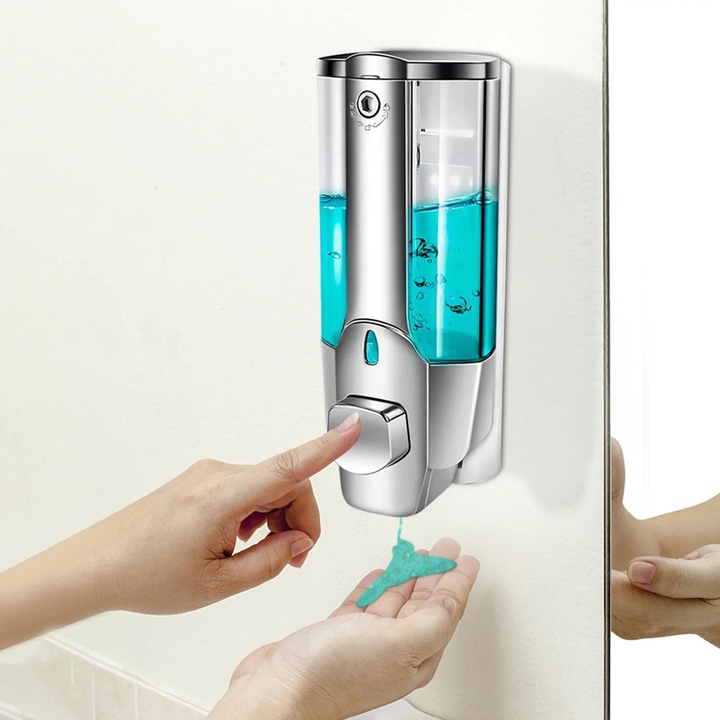 Dozator sapun lichid YANYXR 350ml perete manual transparent