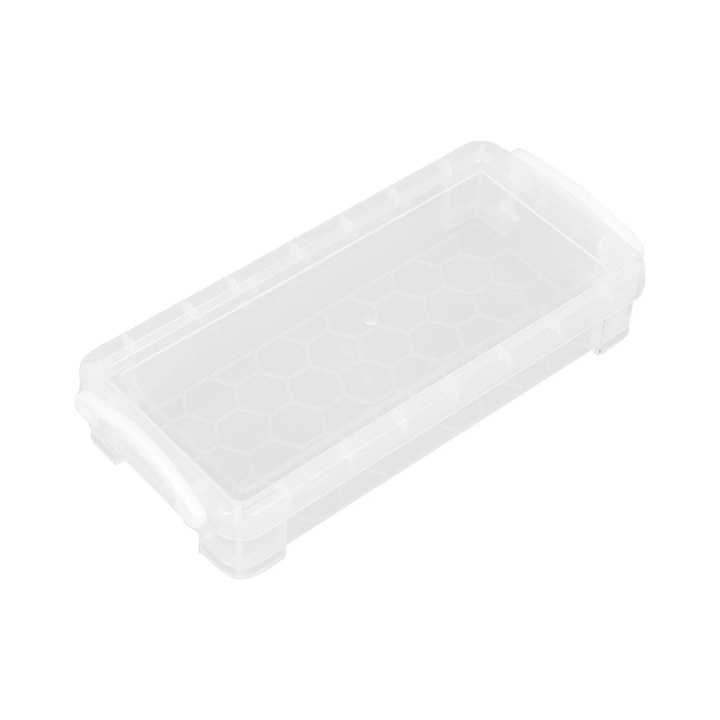 Penar plastic YANYXR, capacitate mare, transparent, 22x10x4.6cm