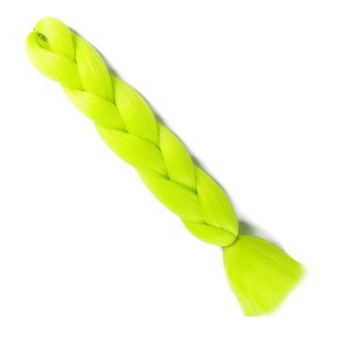 Extensie colorata de par pentru impletituri verde neon 100 g (par sintetic) Extensie colorata de par pentru impletituri verde neon 100 g (par sintetic)