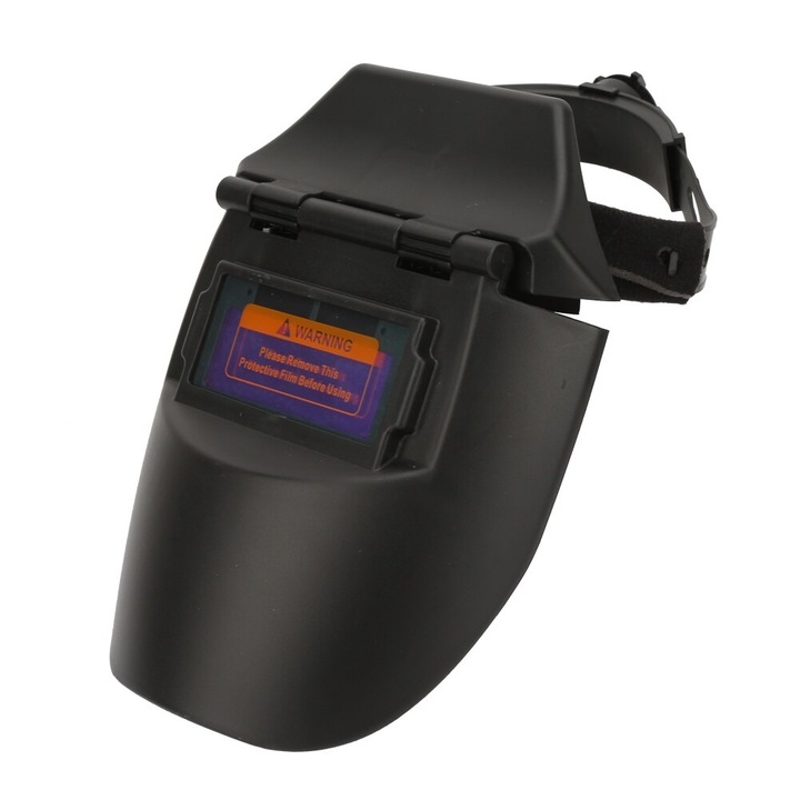 Маска за заваряване, защита за лице, черна, комплект от 1 бр., PE материал