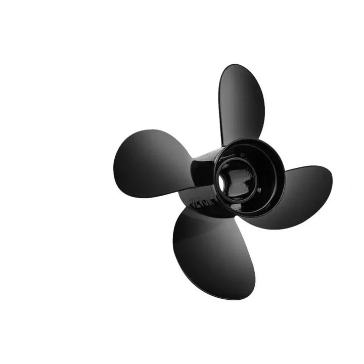 Витло за лодка, 14"x19", 4 перки, алуминиево, черно