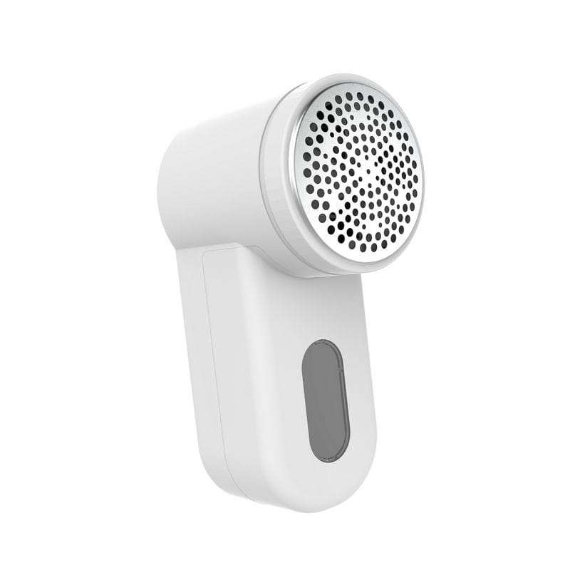 Aparat de indepartat scame, Ideal, rezervor mare, alimentare cu baterii, alb