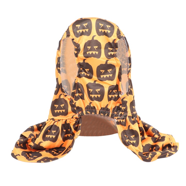 Rochie pentru caine de Halloween, la moda, model unic de dovleac, gat rotund, imbracaminte confortabila, moale, de vacanta, pentru catelus