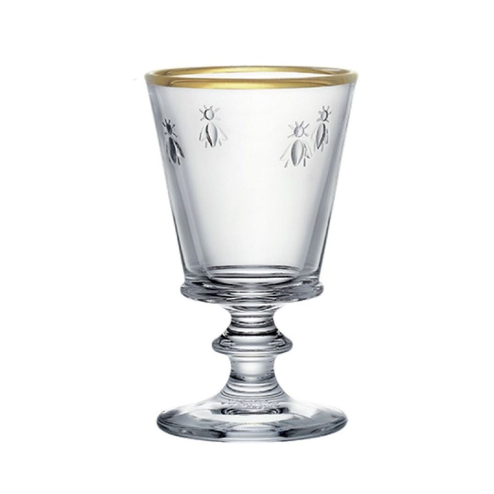 Set pahare Abeille, La Rochere, 220 ml, transparent, 4 bucati