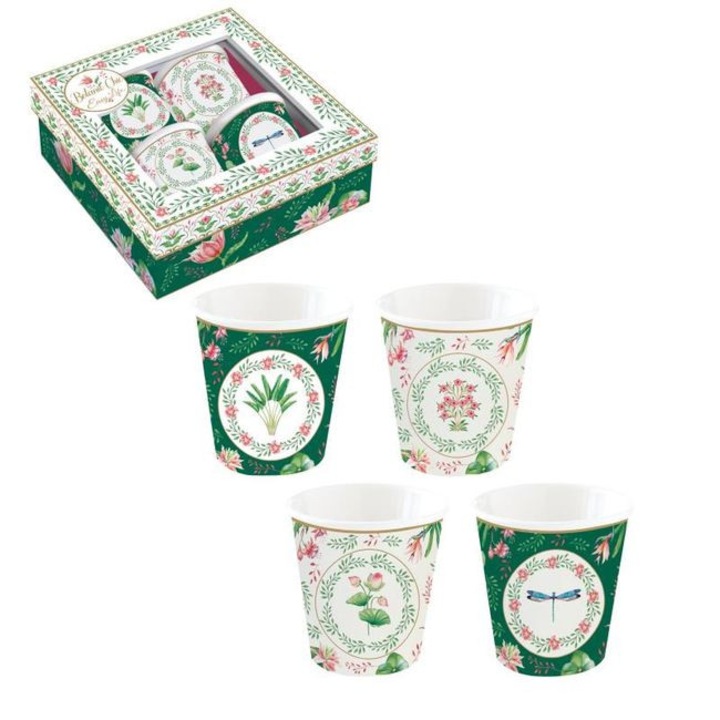 Set de 4 Cesti de Espresso Porcelana Easy Life, Multicolor, 100 ml