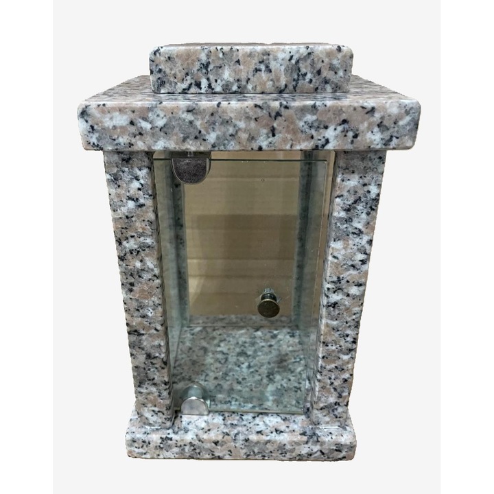 Felinar Granit Maroniu Deschis, 13 x 14 x 23 cm ( Funerar )