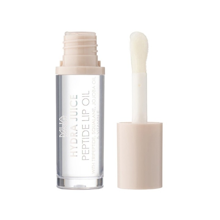 Luciu de buze MUA Hydra Juice Peptide, 7ml, Coconut Sugar, 3 peptide, hidratant