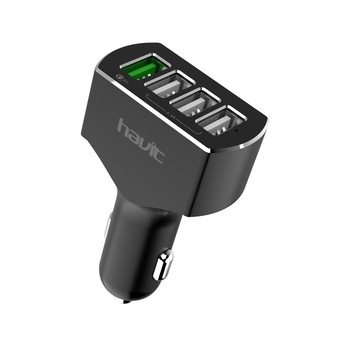Incarcator auto HAVIT HV-UC2034 Qualcomm 3.0 + 3USB Incarcator auto HAVIT HV-UC2034 Qualcomm 3.0 + 3USB