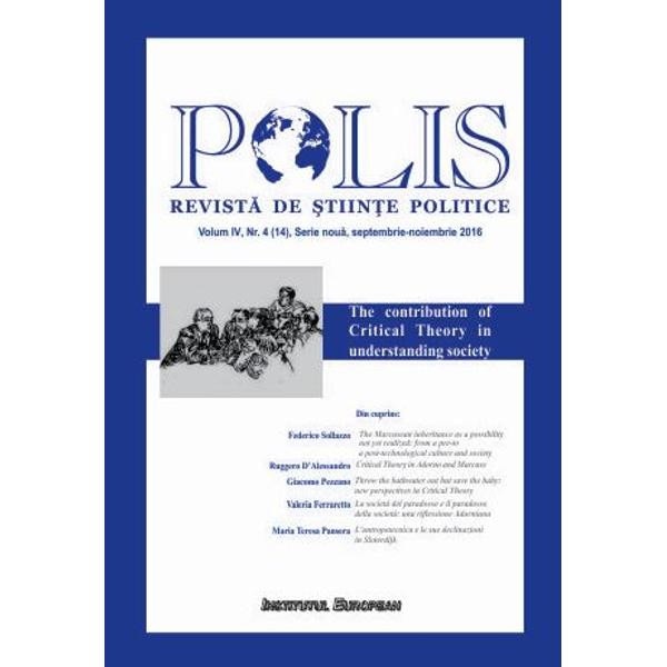 Polis vol.4 nr.4(14) Serie noua Septembrie-noiembrie 2016 Revista de Stiinte Politice