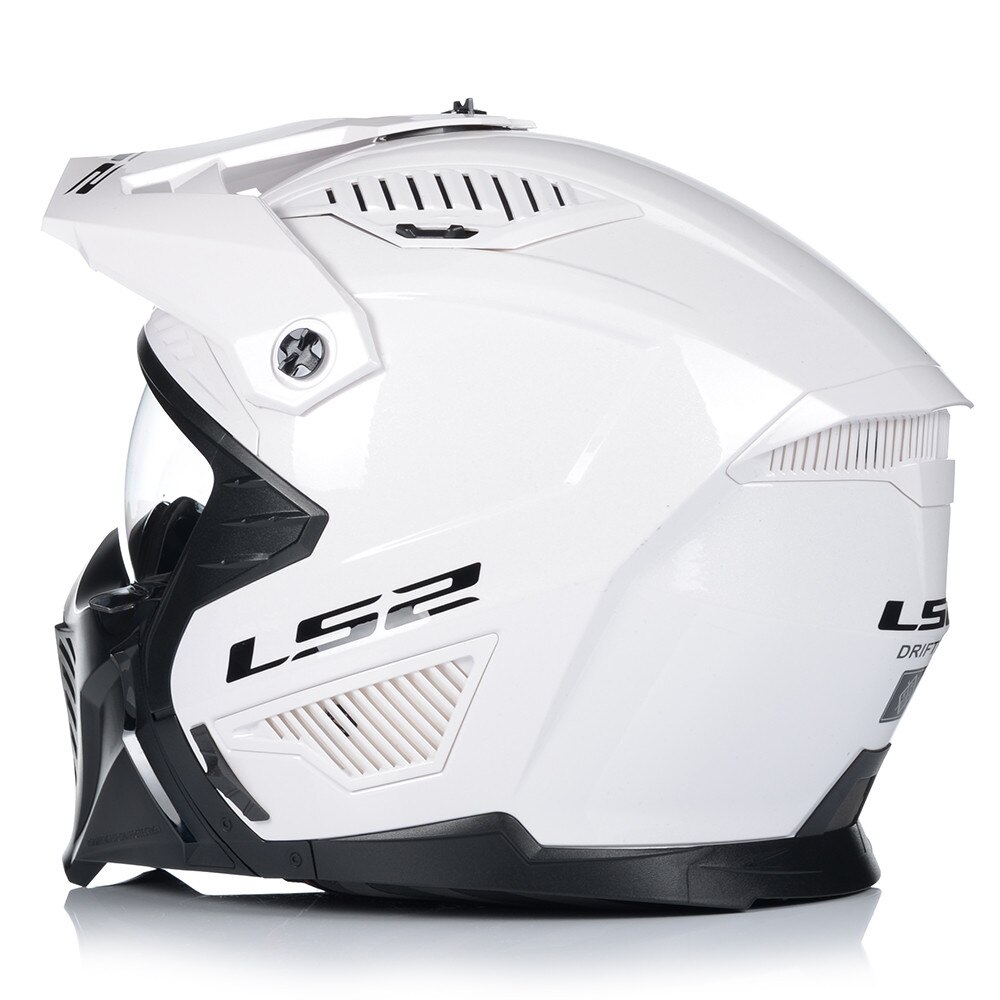 Casca moto, LS2 OF606 DRIFTER, Alb, Sistem Ventilatie, KPA, ECE 22