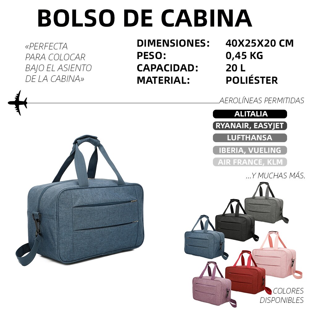 Geanta de cabina Ulisem, multifunctionala, 40x20x25cm