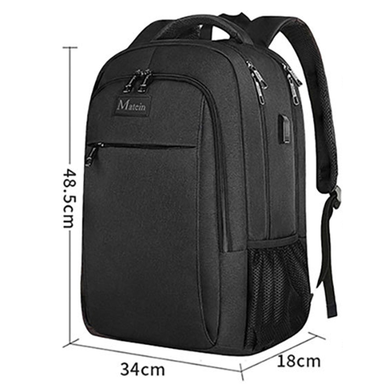 Rucsac laptop anti-furt Enforose, 15.6 inch, capacitate mare, impermeabil, culoare abanos