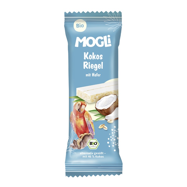 Baton Bio de Ovaz cu Cocos pentru Copii Mogli 25 g