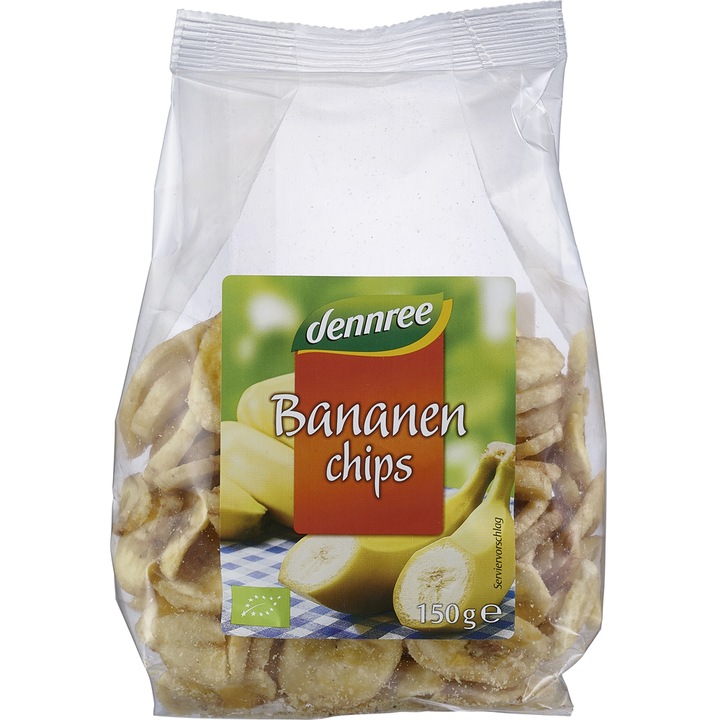 Chips Bio de Banane Dennree 150 g