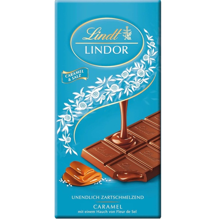 Шоколад Lindt Lindor със солен карамел 100 г
