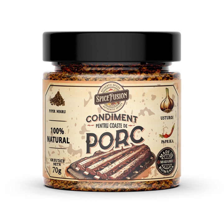 Condiment pentru Coaste de Porc 70 gr, 100% natural, fara aditivi