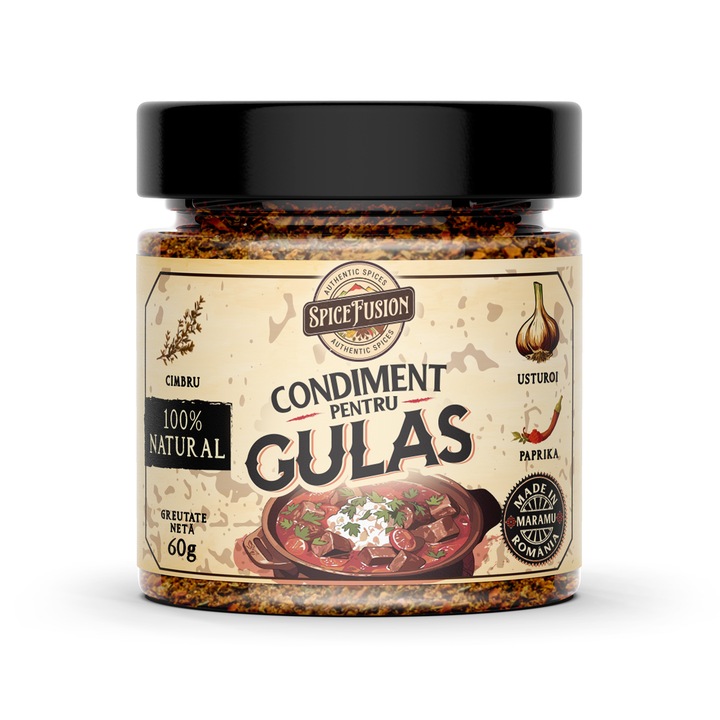 Condiment pentru Gulas 60 gr, Ingrediente naturale si de calitate