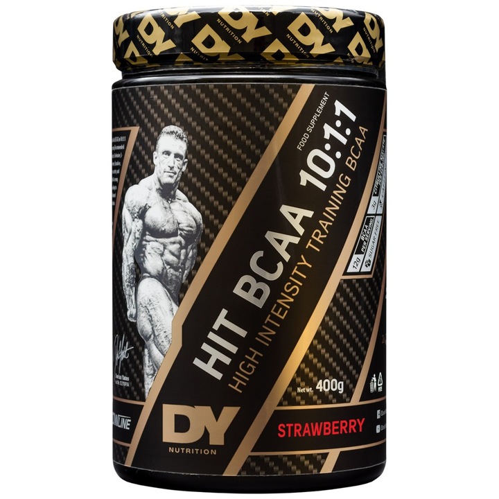 Хранителна добавка Dorian Yates Nutrition High Intensity Training BCAA 10:1:1, Ягода, 400 грама