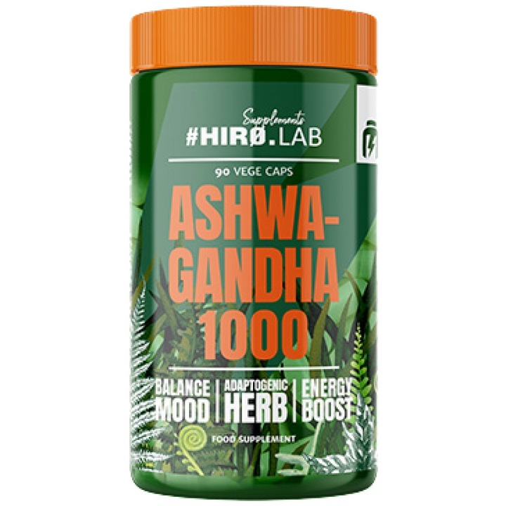 Supliment alimentar Hero.Lab Ashwagandha 1000 mg cu 10 mg Withanolide, 90 capsule